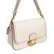 Жіноча сумка шкіряна Coach Soft Tabby Shoulder Bag молочна COA10398 фото 2
