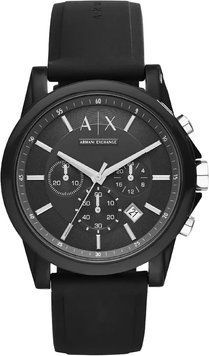 Мужские часы Armani Exchange Outerbanks AX1326 с хронографом (Черный)
