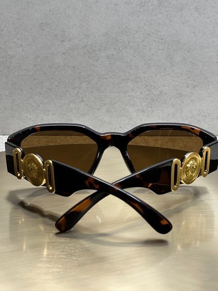 Сонцезахисні окуляри Versace VE4361 черепахові коричнева лінза Медуза унісекс