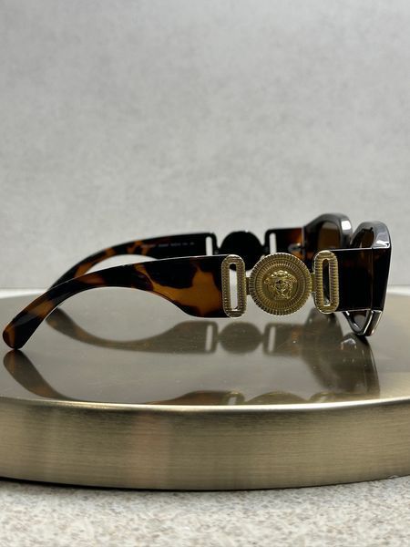 Сонцезахисні окуляри Versace VE4361 черепахові коричнева лінза Медуза унісекс