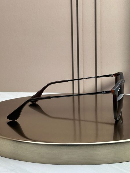 Сонцезахисні окуляри Ray-Ban Erika RB4171 гавана коричнева лінза круглі жіночі