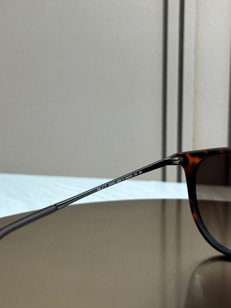 Сонцезахисні окуляри Ray-Ban Erika RB4171 гавана коричнева лінза круглі жіночі