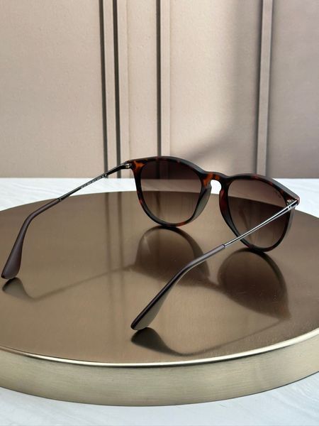 Сонцезахисні окуляри Ray-Ban Erika RB4171 гавана коричнева лінза круглі жіночі