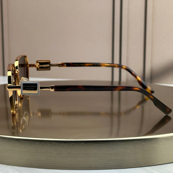 Сонцезахисні окуляри Dolce & Gabbana DG2316 Gold Havana/Dark Brown