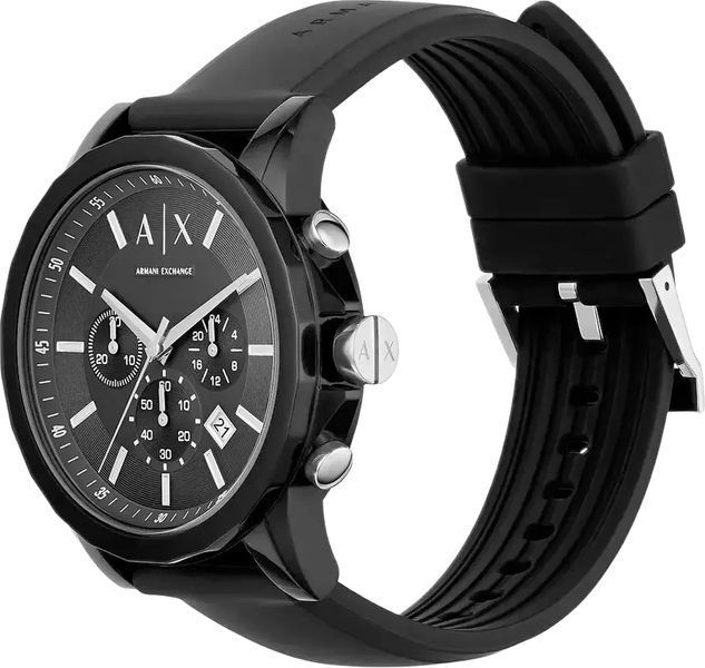Чоловічий годинник Armani Exchange Outerbanks AX1326 з хронографом (Чорний)