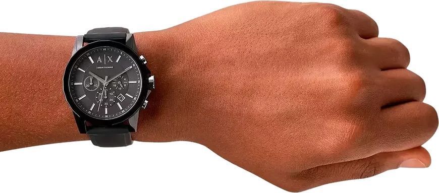 Чоловічий годинник Armani Exchange Outerbanks AX1326 з хронографом (Чорний)