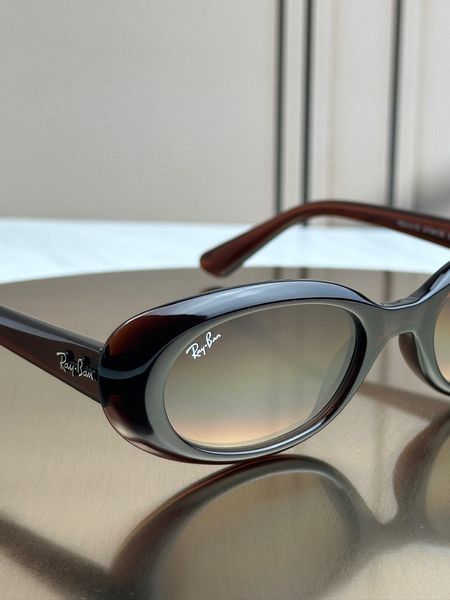 Сонцезахисні окуляри Ray-Ban RB4441D коричневі градієнт овальні унісекс