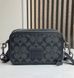 Чоловіча сумка крос-боді Coach Signature Canvas Camera Bag (Чорна/Темно-сіра) &mdash; фото 1