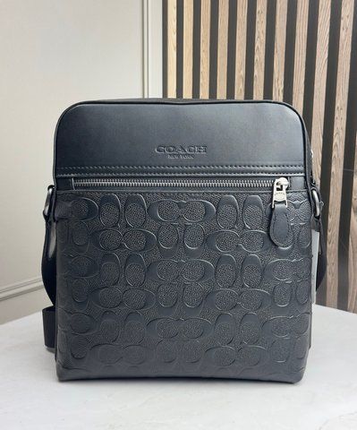 Мужская кожаная сумка через плечо COACH Houston Small