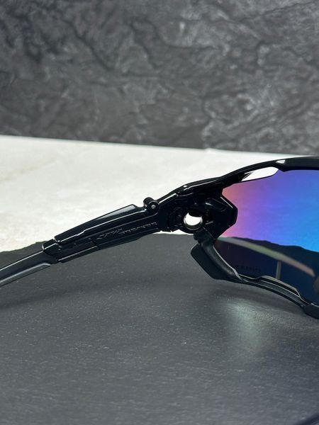 Сонцезахисні окуляри Oakley Jawbreaker OO9290 чорні з лінзою Fire Iridium, дзеркальні, спортивний щиток, чоловічі, оригінал GEN94220 фото