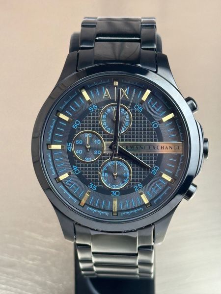 Чоловічий годинник Armani Exchange Hampton AX2164 з хронографом (Чорний)
