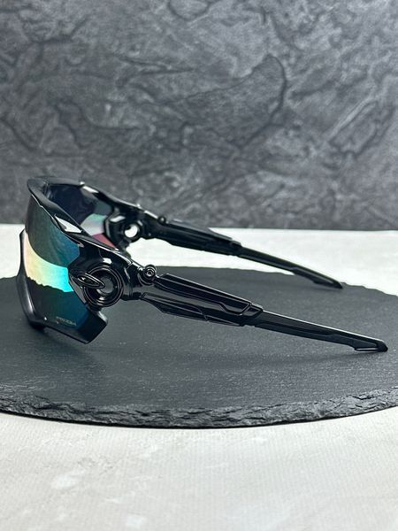 Сонцезахисні окуляри Oakley Jawbreaker OO9290 чорні з лінзою Fire Iridium, дзеркальні, спортивний щиток, чоловічі, оригінал GEN94220 фото