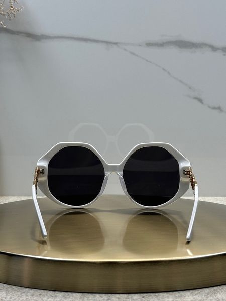 Сонцезахисні окуляри Versace MOD 4395 314/87 White Gold/Grey Force35 фото