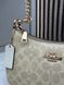 Жіноча сумка Coach Teri Shoulder Bag Signature Canvas Light Khaki Кросбоді Багет Біла &mdash; фото 6