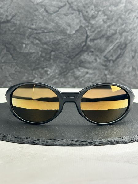 Сонцезахисні окуляри Oakley Eye Jacket Redux OO9438 чорні матові з лінзою Prizm 24K, золоті дзеркальні, чоловічі, оригінал OAK34888 фото