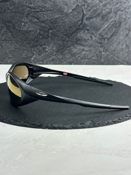 Сонцезахисні окуляри Oakley Eye Jacket Redux OO9438 чорні матові з лінзою Prizm 24K, золоті дзеркальні, чоловічі, оригінал OAK34888 фото