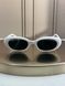 Сонцезахисні окуляри Ray-Ban RB4441D білі, синя лінза, овальні, жіночі, унісекс &mdash; фото 2