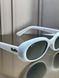 Сонцезахисні окуляри Ray-Ban RB4441D білі, синя лінза, овальні, жіночі, унісекс &mdash; фото 3