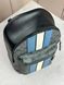 Сумка унісекс Coach West Pack In Signature Canvas With Varsity Stripe Charcoal/Denim/Chalk &mdash; фото 6