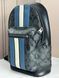 Сумка унісекс Coach West Pack In Signature Canvas With Varsity Stripe Charcoal/Denim/Chalk &mdash; фото 5