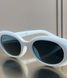 Сонцезахисні окуляри Ray-Ban RB4441D білі, синя лінза, овальні, жіночі, унісекс &mdash; фото 8