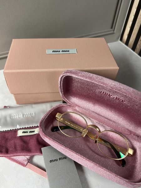 Оправа для очков Miu Miu SMU 51YS золотая овальная металлическая, имиджеви, женские