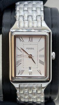 Женские часы Fossil Raquel ES5221 (Серебристый / Прямоугольный корпус)