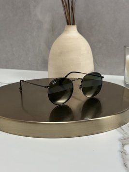 Сонцезахисні окуляри Ray-Ban RB3447 004 Round Metal Gunmetal/Green Force181 фото