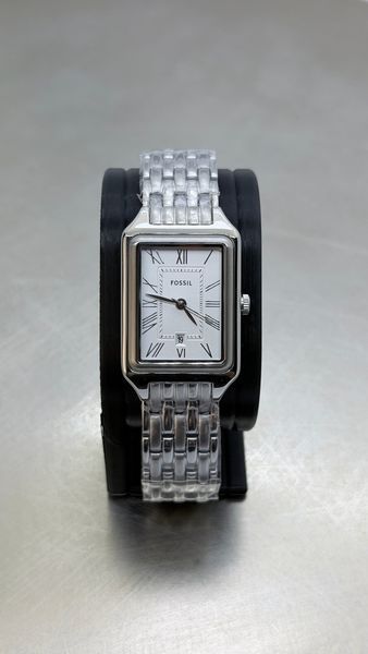 Жіночий годинник Fossil Raquel ES5221 (Сріблястий / Прямокутний корпус)