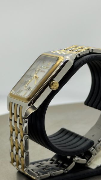 Жіночий годинник Fossil Raquel ES5305 з кристалами (Біколор / Перламутровий циферблат)