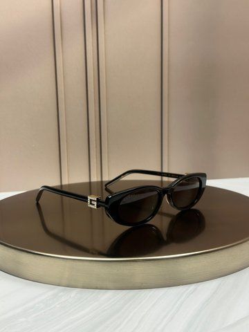 Солнцезащитные очки Gucci GG1680 гавана кошачий глаз с кристаллами, черепаховые, женские