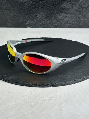 Сонцезахисні окуляри Oakley Eye Jacket Redux OO9438 срібні дзеркальні чоловічі