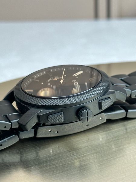 Чоловічий годинник Fossil Machine FS4682 з хронографом (Чорний)