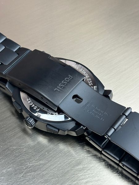 Чоловічий годинник Fossil Machine FS4682 з хронографом (Чорний)