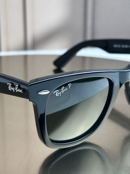 Сонцезахисні окуляри Ray-Ban Wayfarer RB2140 чорні G15 поляризовані унісекс