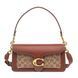 Жіноча сумка Coach Tabby Shoulder Bag коричнева Шкіра Канвас Кросбоді Багет &mdash; фото 1