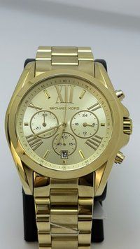 Женские часы Michael Kors Bradshaw MK5605 с хронографом (Золотистый)