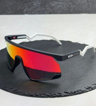 Сонцезахисні окуляри Oakley BXTR OO9280 чорні з лінзою Prizm Ruby, спортивний щиток, ретро, чоловічі, оригінал OAK32337 фото