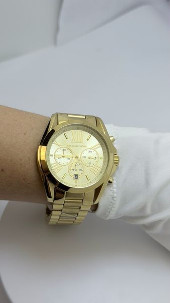 Жіночий годинник Michael Kors Bradshaw MK5605 з хронографом (Золотистий)