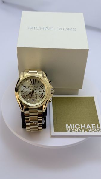 Женские часы Michael Kors Bradshaw MK5605 с хронографом (Золотистый)