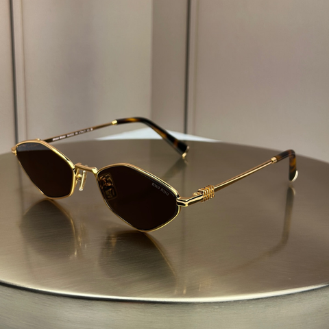 Сонцезахисні окуляри Miu Miu SMU 56ZS Gold Havana/Brown