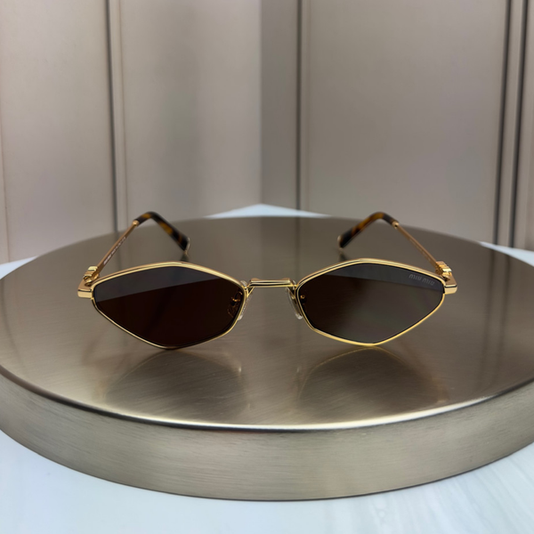 Сонцезахисні окуляри Miu Miu SMU 56ZS Gold Havana/Brown