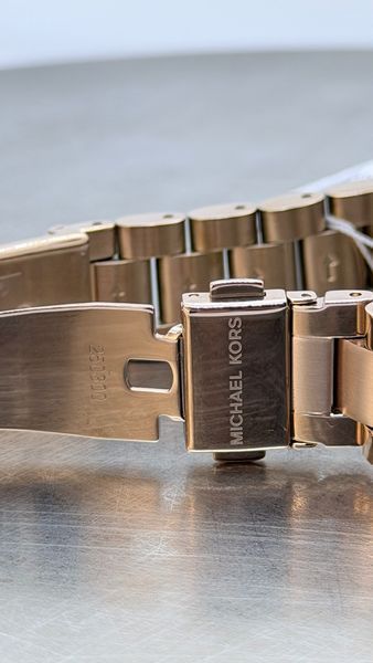 Жіночий годинник Michael Kors Bradshaw MK5799 з хронографом (Рожеве золото)