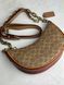 Жіноча сумка Coach Mira Shoulder Bag In Signature Canvas Tan/Rust &mdash; фото 5