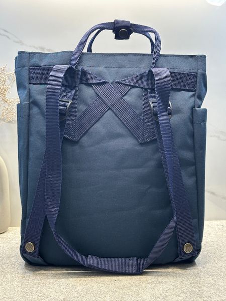 Сумка-рюкзак Fjallraven Kanken Totepack темно-синій Navy шопер жіночий міський
