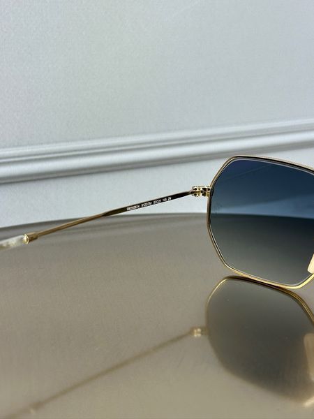 Сонцезахисні окуляри Ray-Ban RB3556 Octagonal золото блакитна лінза восьмикутні унісекс