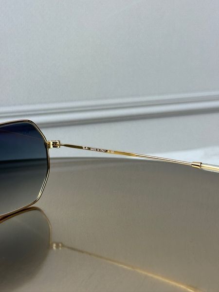 Сонцезахисні окуляри Ray-Ban RB3556 Octagonal золото блакитна лінза восьмикутні унісекс