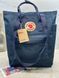 Сумка-рюкзак Fjallraven Kanken Totepack темно-синій Navy шопер жіночий міський &mdash; фото 1